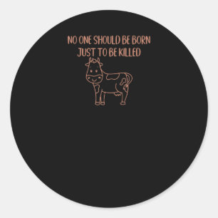 Dierenrechten Ronde Sticker