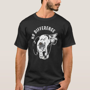 Dierenrechten Supporter Geen Verschil Hond Koe T-shirt