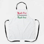 Dierenrechten "Veel Voel Planten Heal" Apron Schort (Voorkant)