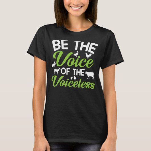 Dierenrechten zijn de stem van de stemlozen t-shirt (Voorkant)