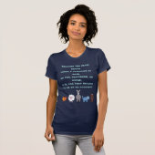 Dierenrechtencitaat Stomme Cartoons T-shirt (Voorkant volledig)