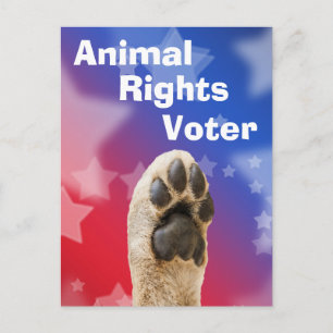 Dierenrechtenkiezer Briefkaart