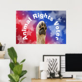 Dierenrechtenkiezer Poster (Thuiskantoor)