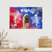 Dierenrechtenkiezer Poster (Keuken)