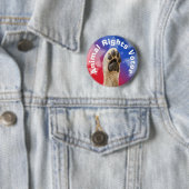 Dierenrechtenkiezer Ronde Button 5,7 Cm (In situ)