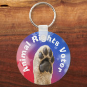 Dierenrechtenkiezer Sleutelhanger (Voorkant)