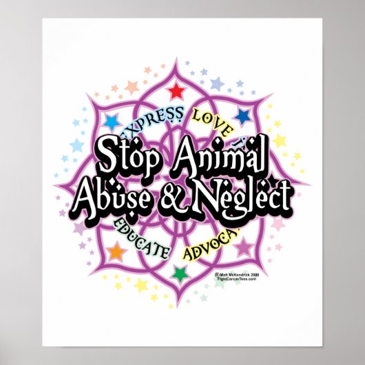 DierenrechtenLotus Poster (Voorkant)