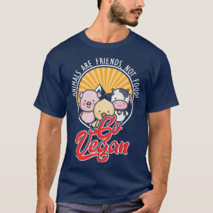 Dierenrechtenvrienden Voedsel zonder vegetan Veget T-shirt
