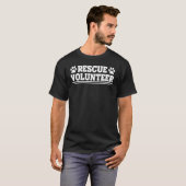 Dierenredders Kat Redders Hondenredders Redding V T-shirt (Voorkant volledig)