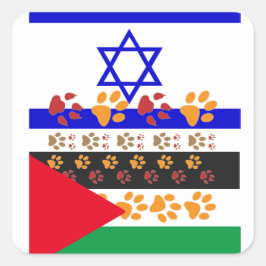 Dierenredding 3.5"x 5" vierkante sticker