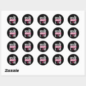 Dierenredding Adopteer Liefde Pet Adoptie Ronde Sticker (Vel)
