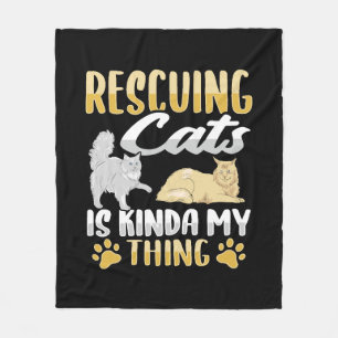 Dierenredding Kat Redding Kat Redder Fleece Deken