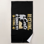 Dierenredding Kat Redding Kat Redder Strandlaken (Voorkant)