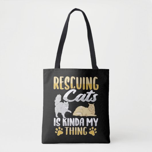 Dierenredding Kat Redding Kat Redder Tote Bag (Voorkant)