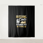 Dierenredding Kat Redding Kat Redder Wandkleed (Voorkant)