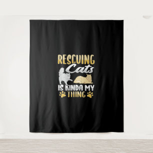 Dierenredding Kat Redding Kat Redder Wandkleed