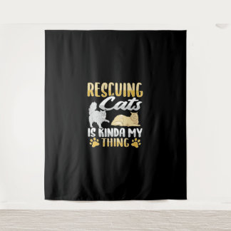 Dierenredding Kat Redding Kat Redder Wandkleed