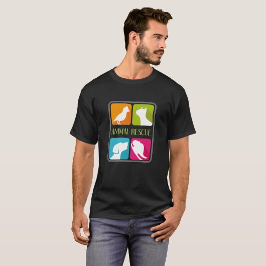 dierenredding t-shirt (Voorkant volledig)