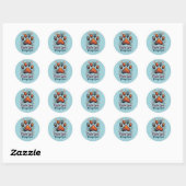 Dierenreddingsadvocaat –Boho Adopteer Voedsteroude Ronde Sticker (Vel)
