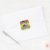 Dierenreddingshond en Kat Ronde Sticker (Envelop)