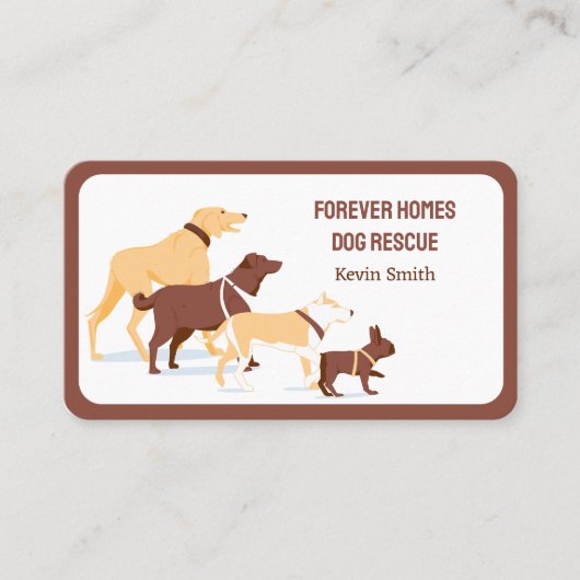 Dierenreddingshonden Visitekaartje (Voorkant)