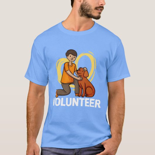 Dierenreddingshulp vrijwilliger Dierenasiel T-shirt (Voorkant)