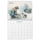 Dierenreddingsvrijwilligers Aquarel Kunst Kalender (Jan 2027)