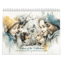 Dierenreddingsvrijwilligers Aquarel Kunst