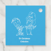 Dierenrenrenier van Merry Pride Santa Bedankjes Labels (Achterkant)