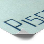 Dierenriem Astrologie Vissen Sterrenbeeld uit het  Poster (Hoek)