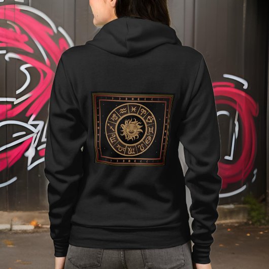 Dierenriem Astrologie Wheel Tekenen Hoodie