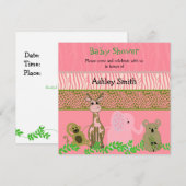 Dierenriem Baby Shower Uitnodiging (Voorkant / Achterkant)
