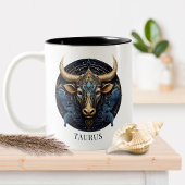 Dierenriem Bull Celestial Fantasy Taurus Tweekleurige Koffiemok