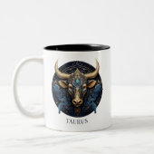 Dierenriem Bull Celestial Fantasy Taurus Tweekleurige Koffiemok (Links)