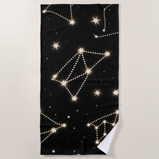 Dierenriem Constellaties Patroon handdoek (Voorkant)