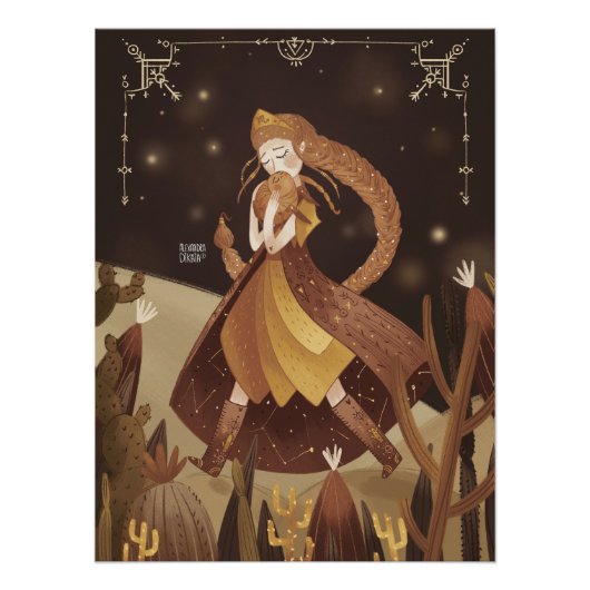 Dierenriem door Alexandra Dikaia Perfect Poster (Voorkant)