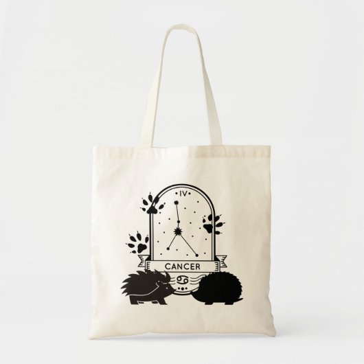 Dierenriem en bijpassende huisdieren. Kanker - Hed Tote Bag (Voorkant)