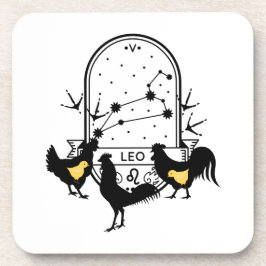 Dierenriem en bijpassende huisdieren. Leo - Kip.nl Bier Onderzetter