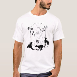 Dierenriem en bijpassende huisdieren.Maagd - Greyh T-shirt