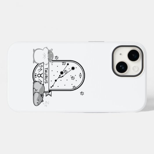 Dierenriem en bijpassende huisdieren. Stier - Hams Case-Mate iPhone Case (Achterkant (horizontaal))