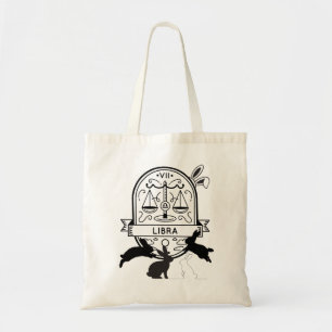 Dierenriem en bijpassende huisdieren.Weegschaal -  Tote Bag