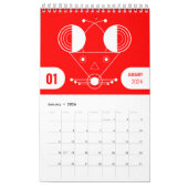 Dierenriem Geometrie: Lunar Animal Calendar Art Kalender (Jan 2026)