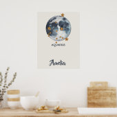 Dierenriem Hemels Waterman Muurdecoratie Kraamkame Poster (Keuken)