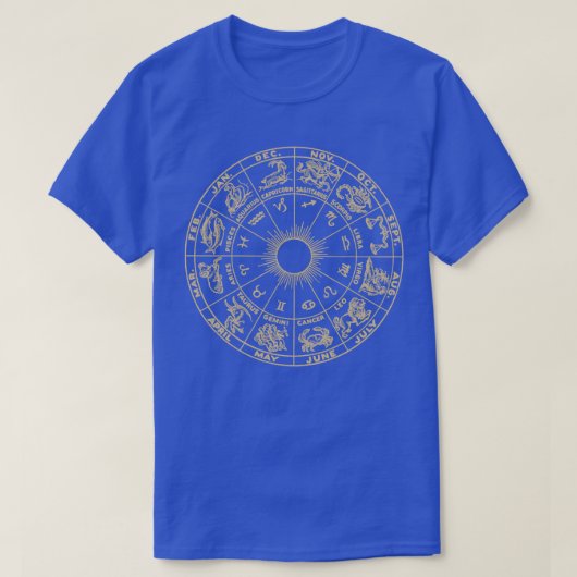 Dierenriem Horoscoop Wiel Astrologie Tarot ds Kosm T-shirt (Design voorkant)