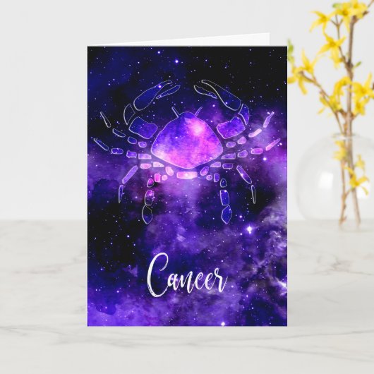 Dierenriem : Kanker Kaart (Gele Bloem)