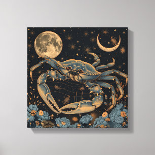 Dierenriem Kanker Krab Horoscoop Astrologie Muur K Canvas Afdruk