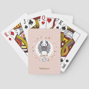 Dierenriem Kreeft aangepaste naam Pokerkaarten