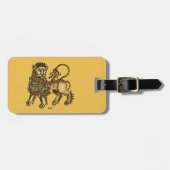 Dierenriem: Leeuw, 1482 Bagagelabel (Voorkant horizontaal)