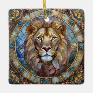 Dierenriem - Leeuw de Leeuw Keramisch Ornament