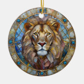 Dierenriem - Leeuw de Leeuw Keramisch Ornament (Voorkant)